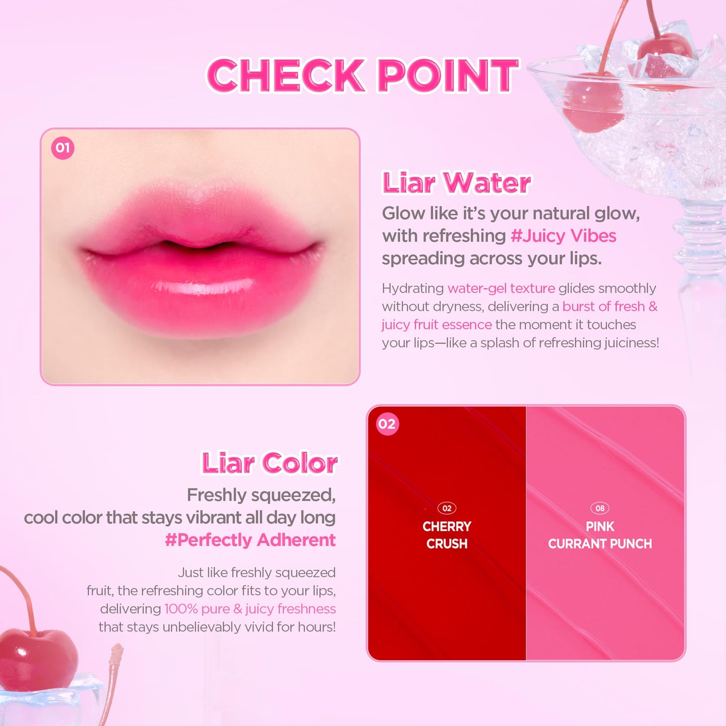 lilybyred Juicy Liar Water Tint | Korean Vivid Water-Gel Lip Stain, Fresh Fruit Colors, Intense Long-Lasting Stain, Moisturizing, Transfer-Proof, Lightweight Finish, 0.16 oz. (04 Blackberry Tequila)