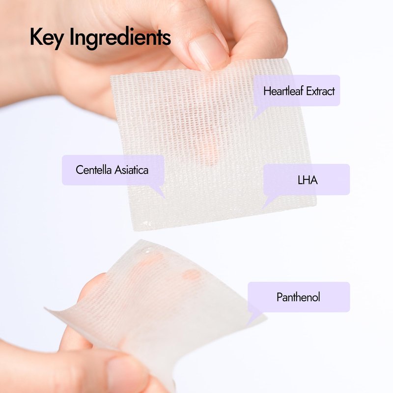 Epielle Balancing Toner Pads 5 Packs Individually Wrapped, Calming & Hydrating Irritated, Sensitive Skin with CICA & Salicylic Acid, Cotton Gauze & Glutathione Jelly, Korean Skin Care (15 Toner Pads)