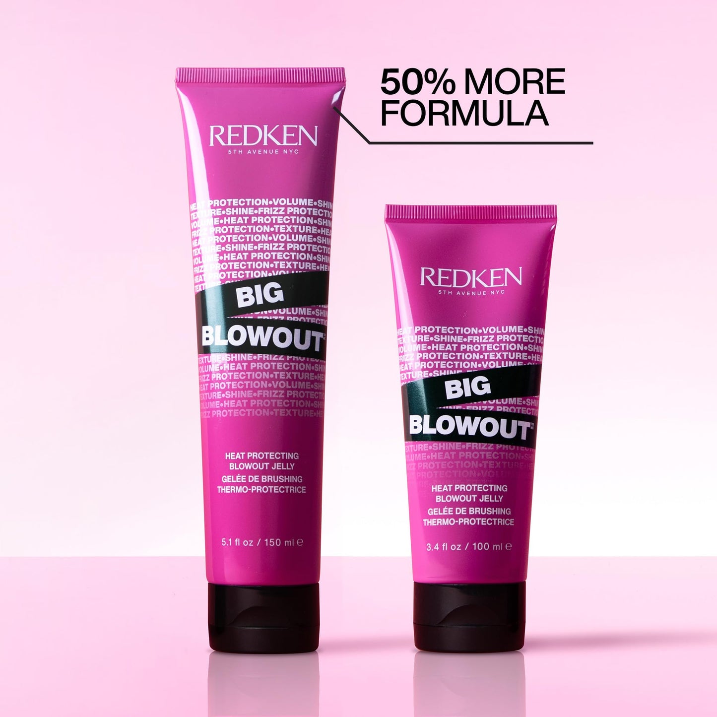 Redken Big Blowout Heat Protectant Hair Styling Gel - Provides Volume & Movement, Hair Shine, Anti-Frizz Blowdry Gel