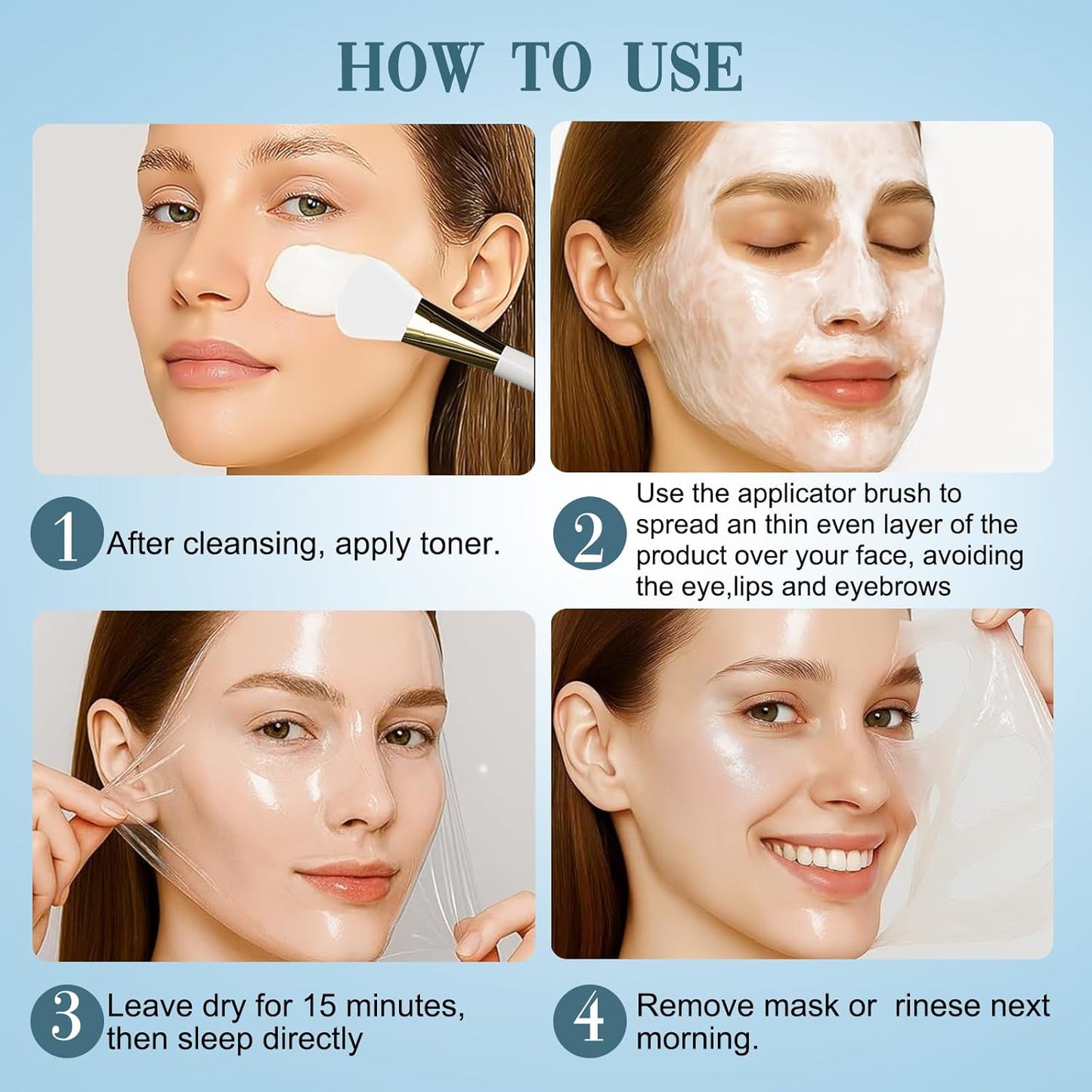 Collagen Night Wrapping Mask - Overnight Peel Off for Firmer, Hydrated Skin | 5.07 fl Oz