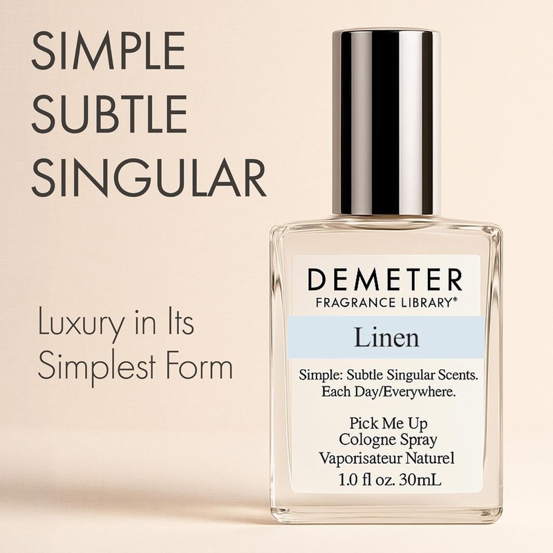 Natural Perfume Spray Cologne for Women & Men - Linen Scent | 1 oz Bottle