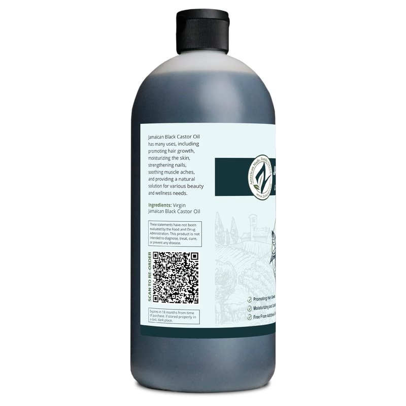 Zatural Black Castor Oil_100% Pure Tropic Jamaican Black Castor Oil (32 Ounce)