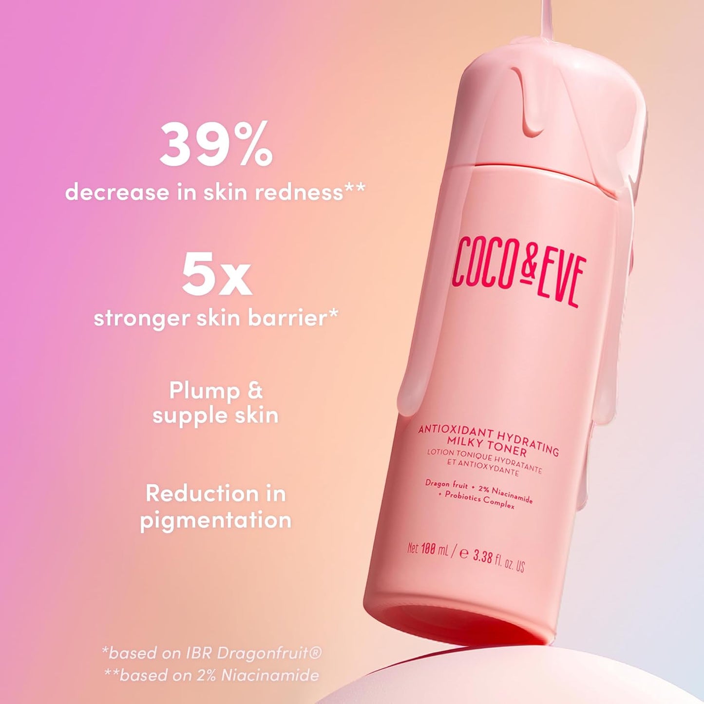 Coco & Eve Antioxidant Hydrating Milky Toner - Boost Hydration & Radiance | 3.38 fl oz