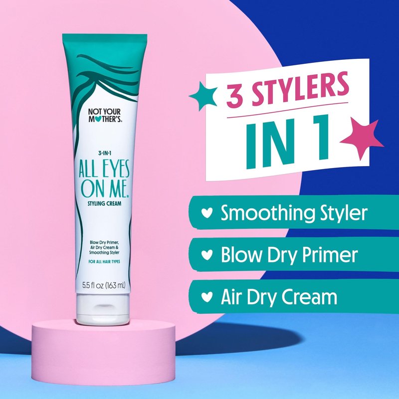 Not Your Mother's All Eyes On Me 10-in-1 Hair Perfector & 3-in-1 Wax Stick & Styling Cream (3-Pack) - Protectant & Styling Products for All Hair Types