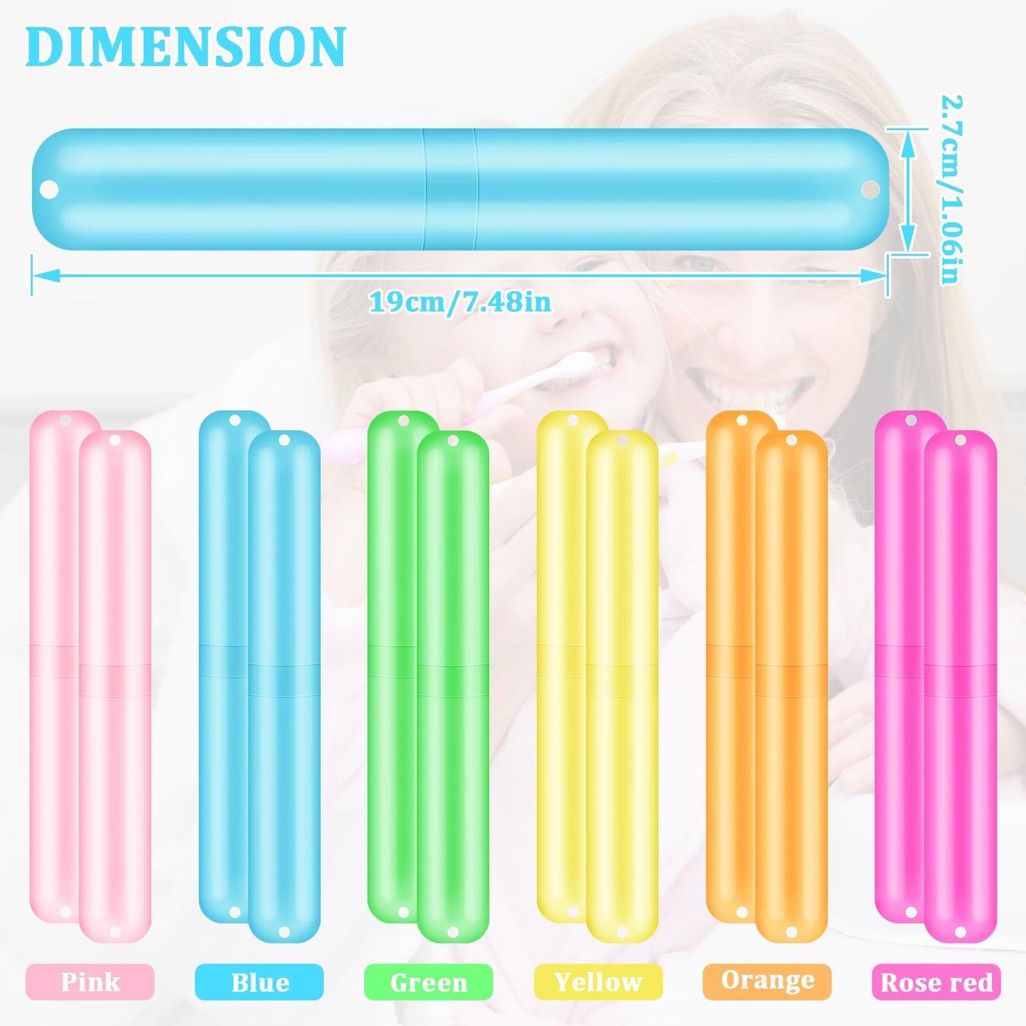 SIKEMAY 150PCS Travel Toothbrush Holder Bulk, Back to School, Classroom Pencil Case for Kids, Toothbrush Case Cover for Travel, Bathroom, Indoor, Outdoor, Trip, Camping, School