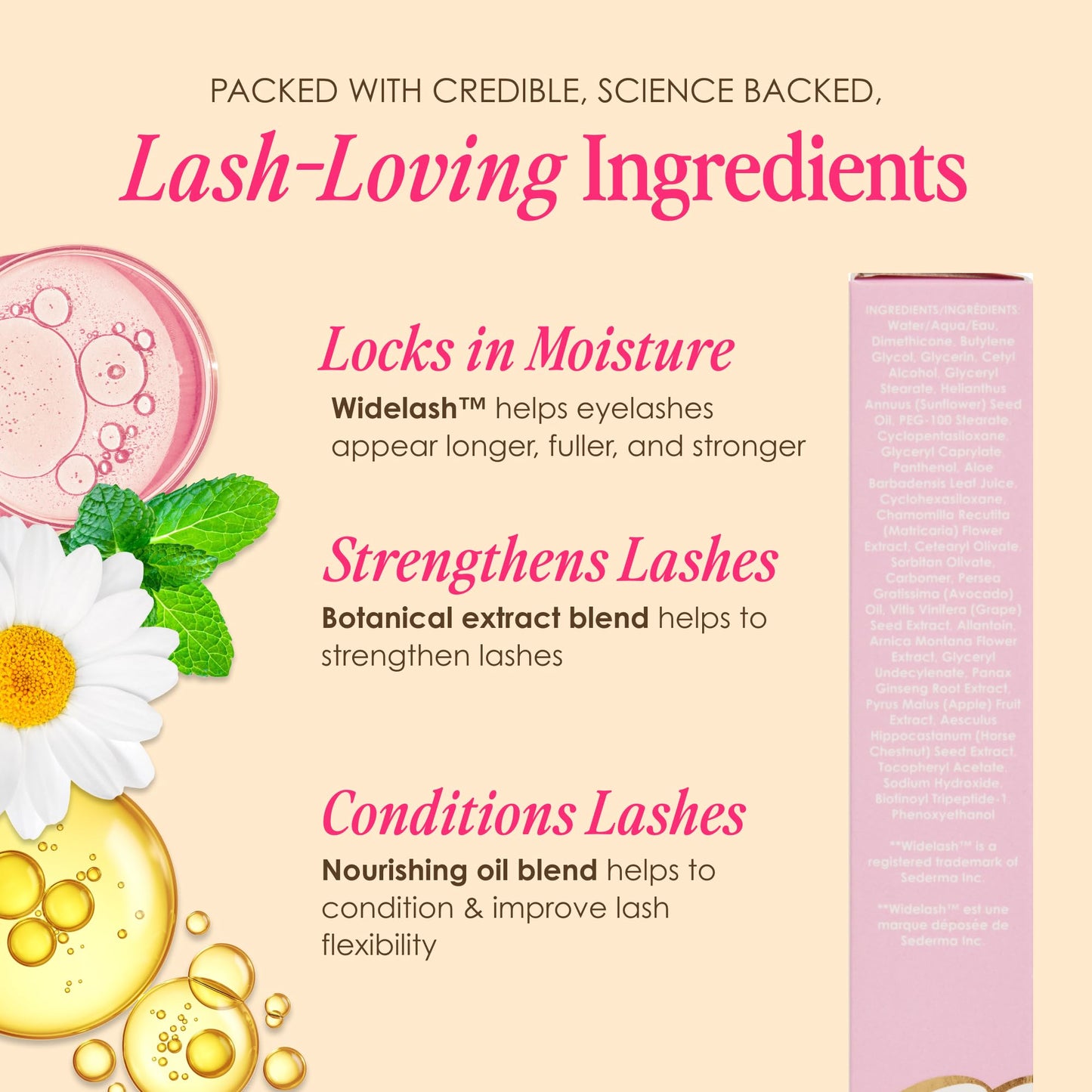 Grande Cosmetics GrandeREPAIR Leave-In Lash Conditioner Strengthens, Softens & Protects with Biotin Peptide & Nourishing Oils- Invisible Formula to Prevent Breakage, Support Healthier Lashes (0.10 oz)