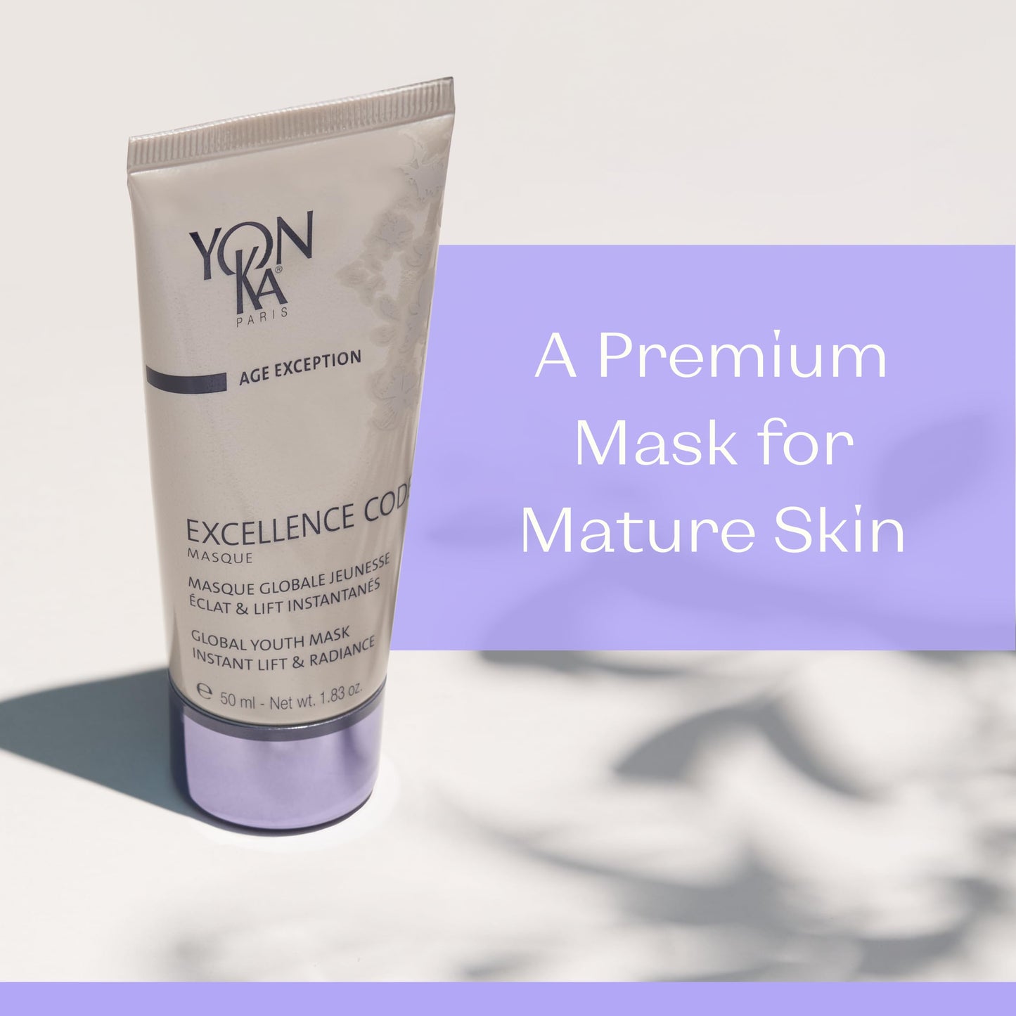 Yonka Excellence Code Masque | Anti-Aging Face Mask and Overnight Sleep Treatment with Hyaluronic Acid | Lift and Firm Skin | Paraben-Free | 1.83 oz