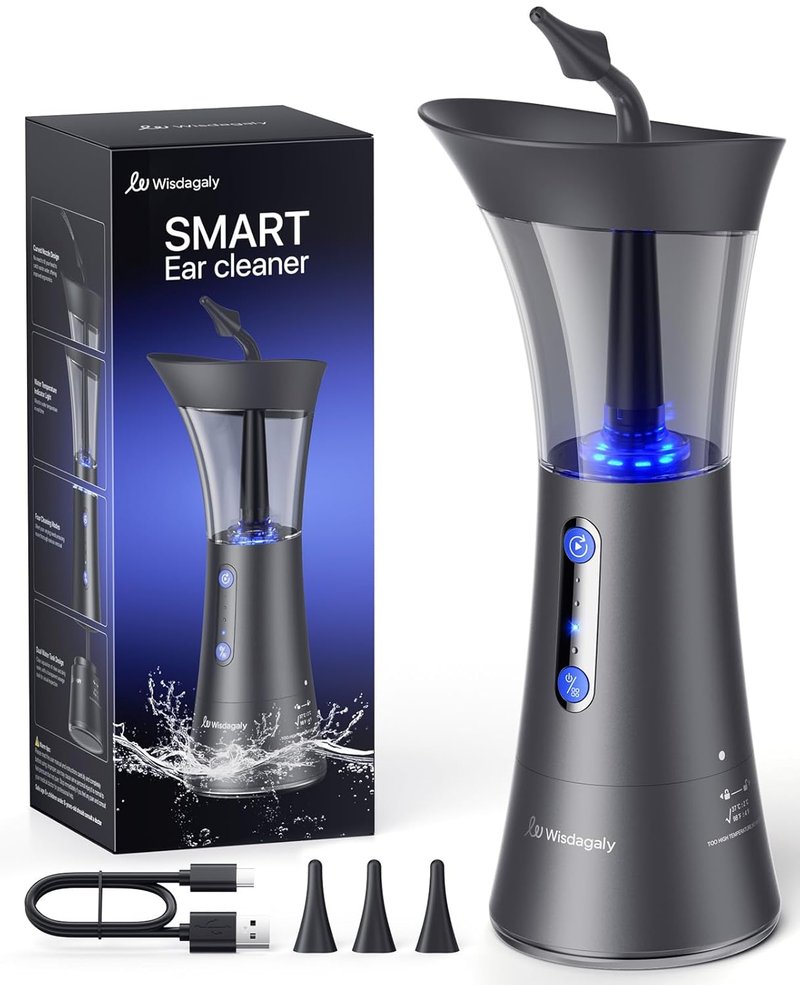 Electric Ear Wax Removal Kit - Dual Water Tank for Effective Cleaning