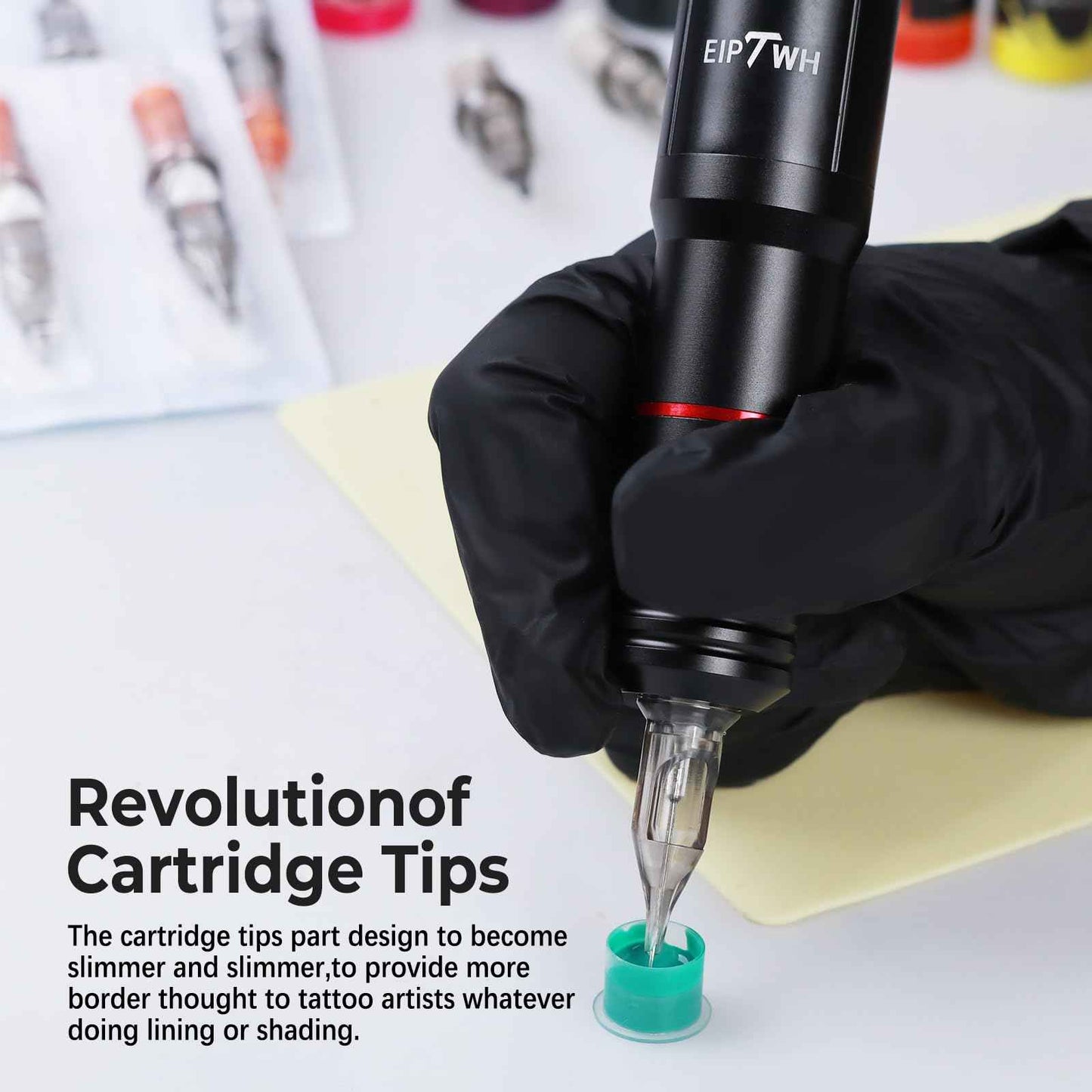 EIPTWH 50PCS Assorted Tattoo Cartridges Needles,#12RL RS M1 Round Shader Mixed Size Tattoo Gun Cartridges Needles-5x(1RL 3RL 5RL 7RL 3RS 5RS 7RS 5M1 7M1 9M1) Disposable Tattoo Needles with Membrane