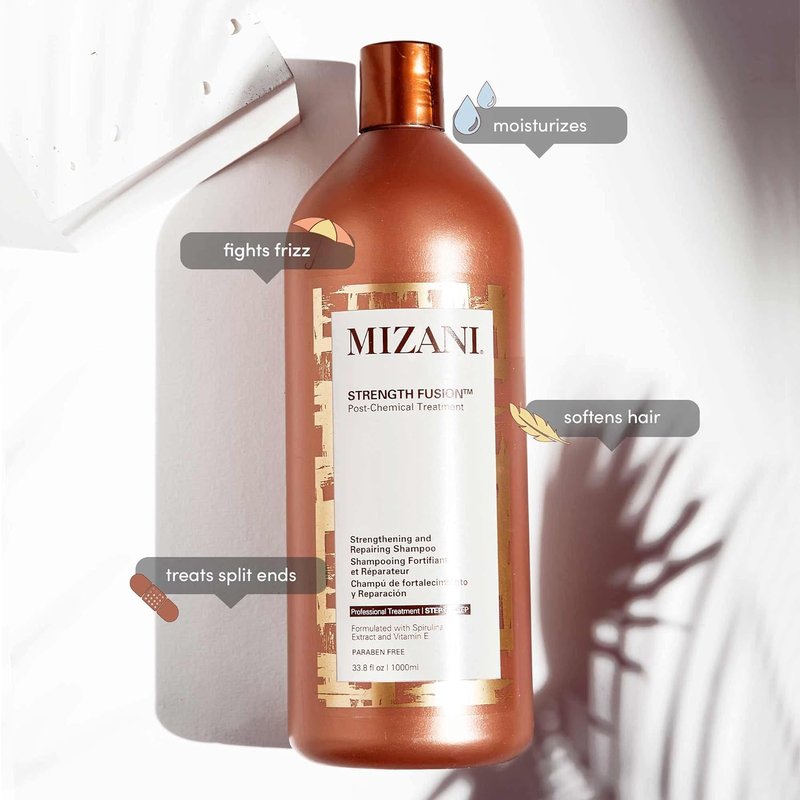 Mizani Strength Fusion Shampoo - Strengthening & Repairing for Damaged Hair | 33.8 Fl Oz