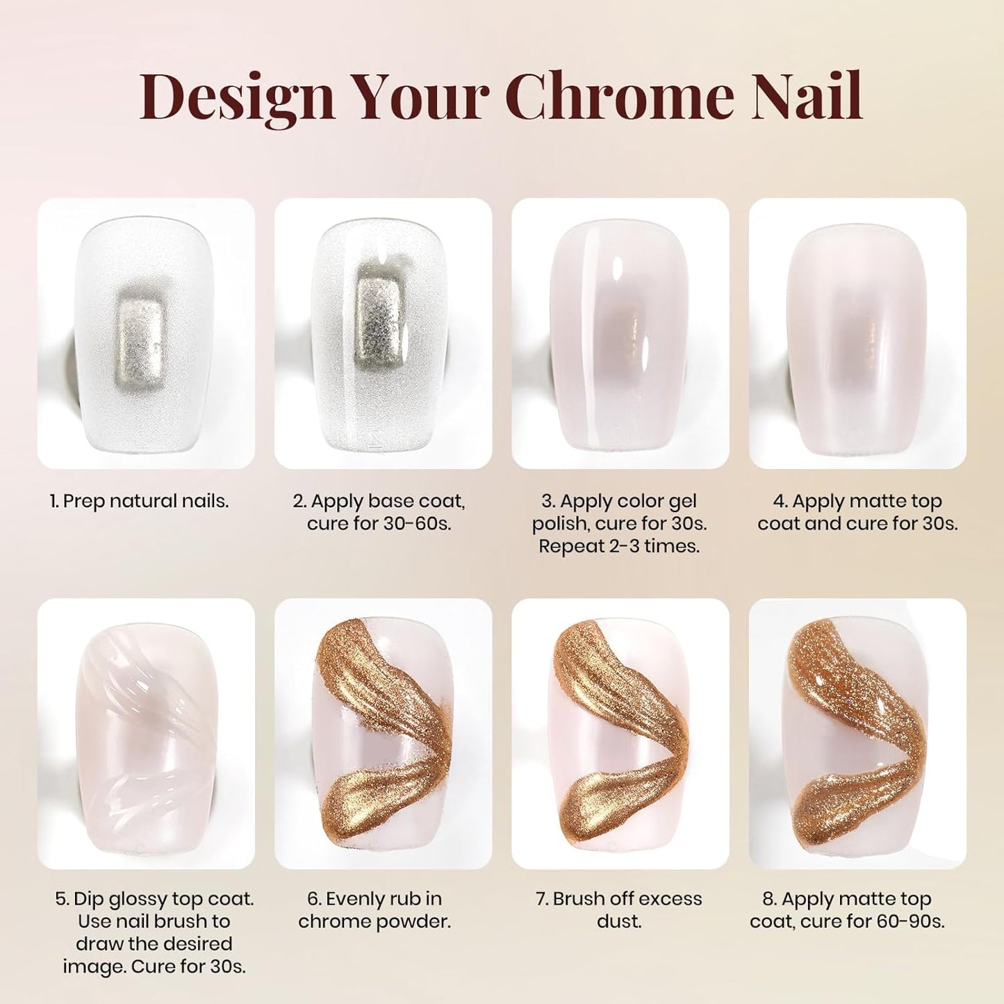 beetles Gel Polish 9 in 1 Gel Nail Glue for Clear Acrylic Nails Tips, Long Lasting Super Strong Brush Nail Glue for Fake Nails, Base Blooming Nail Gel, New Safe Formula, U V Light Cure