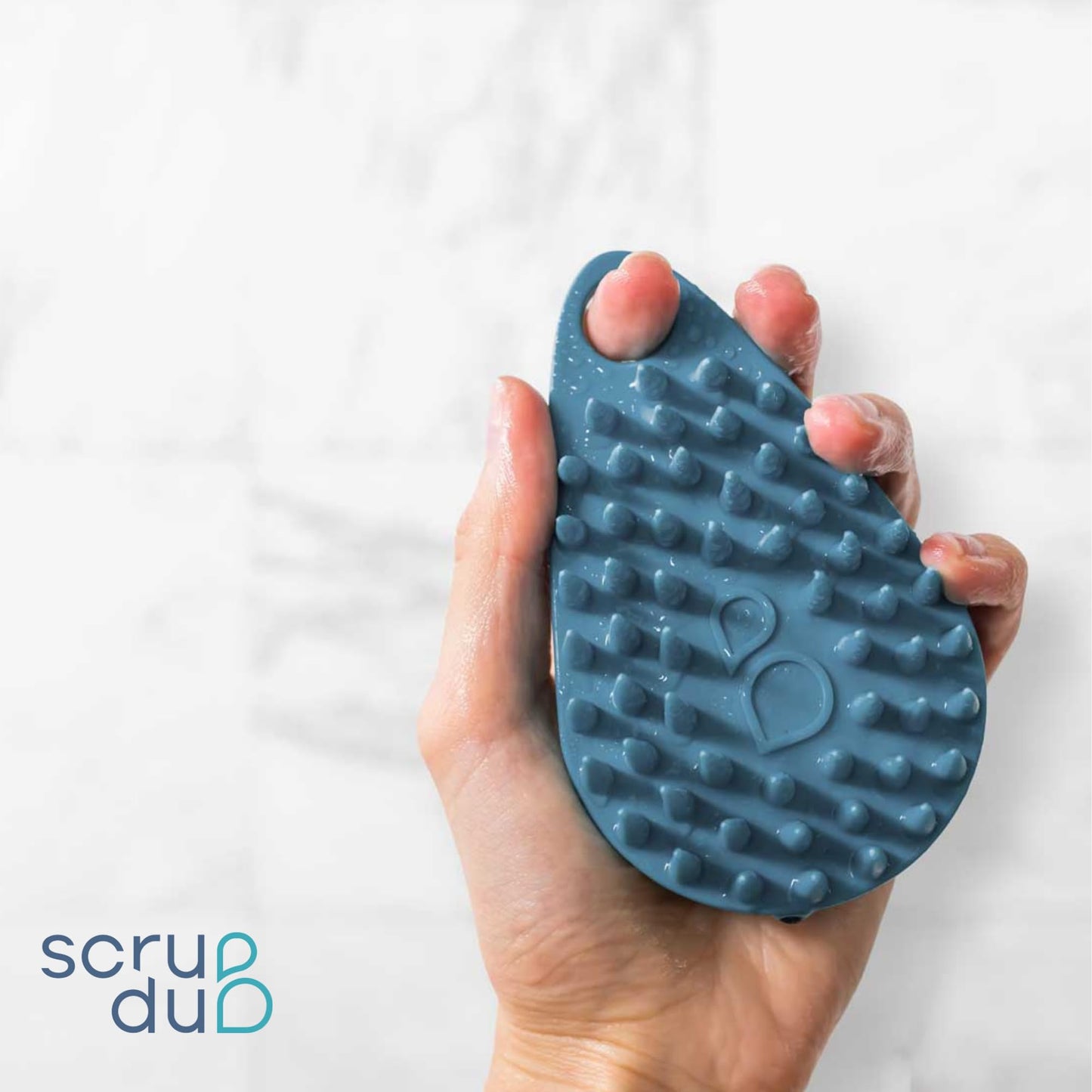 Scrub-dub™ - Premium Antimicrobial Scalp and Body Scrubber | Face Exfoliator and Scalp Scrubber for Dandruff | Loofah and Exfoliating Washcloth Replacement | Made in The USA | Sedona Red