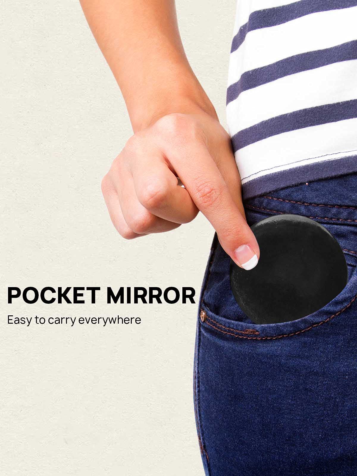 Getinbulk Compact Small Makeup Mirror Bulk, Mini Travel Pocket Mirror for Purse Women Pack of 36 Pcs(Round, White)