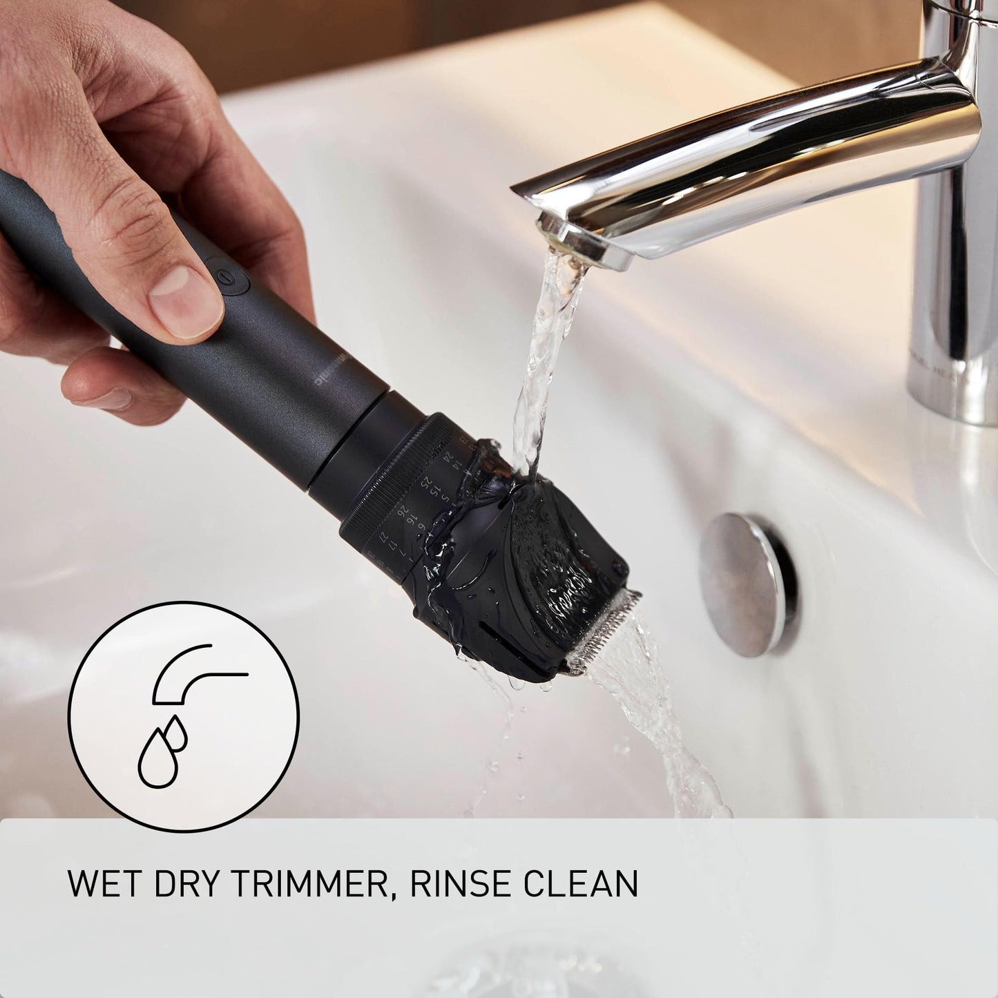 Panasonic MultiShape Electric Trimmer for Beard and Hair, 39 Adjustable Cutting Lengths and Advanced Blade System, Cordless Waterproof Wet/Dry Hair Clipper for Men - ER-ACKN1-HB