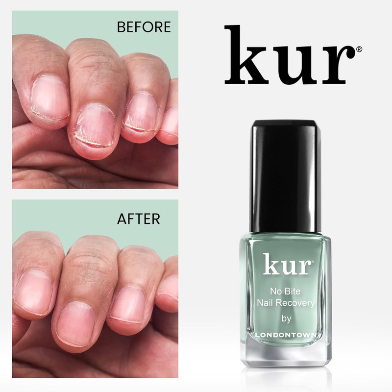 LONDONTOWN No Bite Nail Recovery - Nail Biting Thumb Sucking Deterrent - Bitter Non Toxic Nail Biting Treatment for Kids Adults - Fortified Strengthener and Growth Care Formula .40fl oz