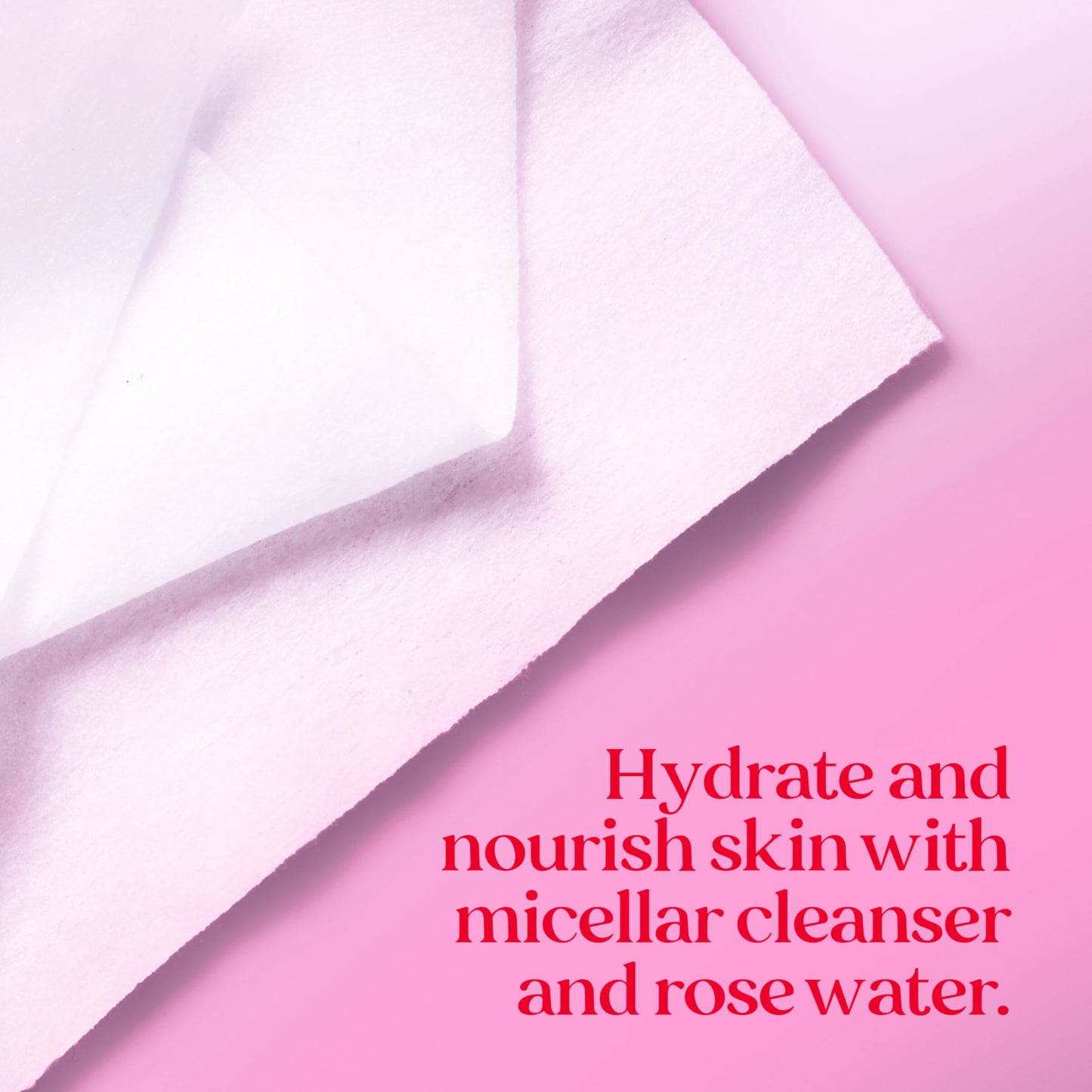 Burt’s Bees Micellar Rose Water Facial Towelettes, 100% Plant Based Cloth; 99% Natural Origin; Remove Makeup, Cleanse, Hydrate; No Greasy, Oily Residue; All Skin Types (Pack May Vary)