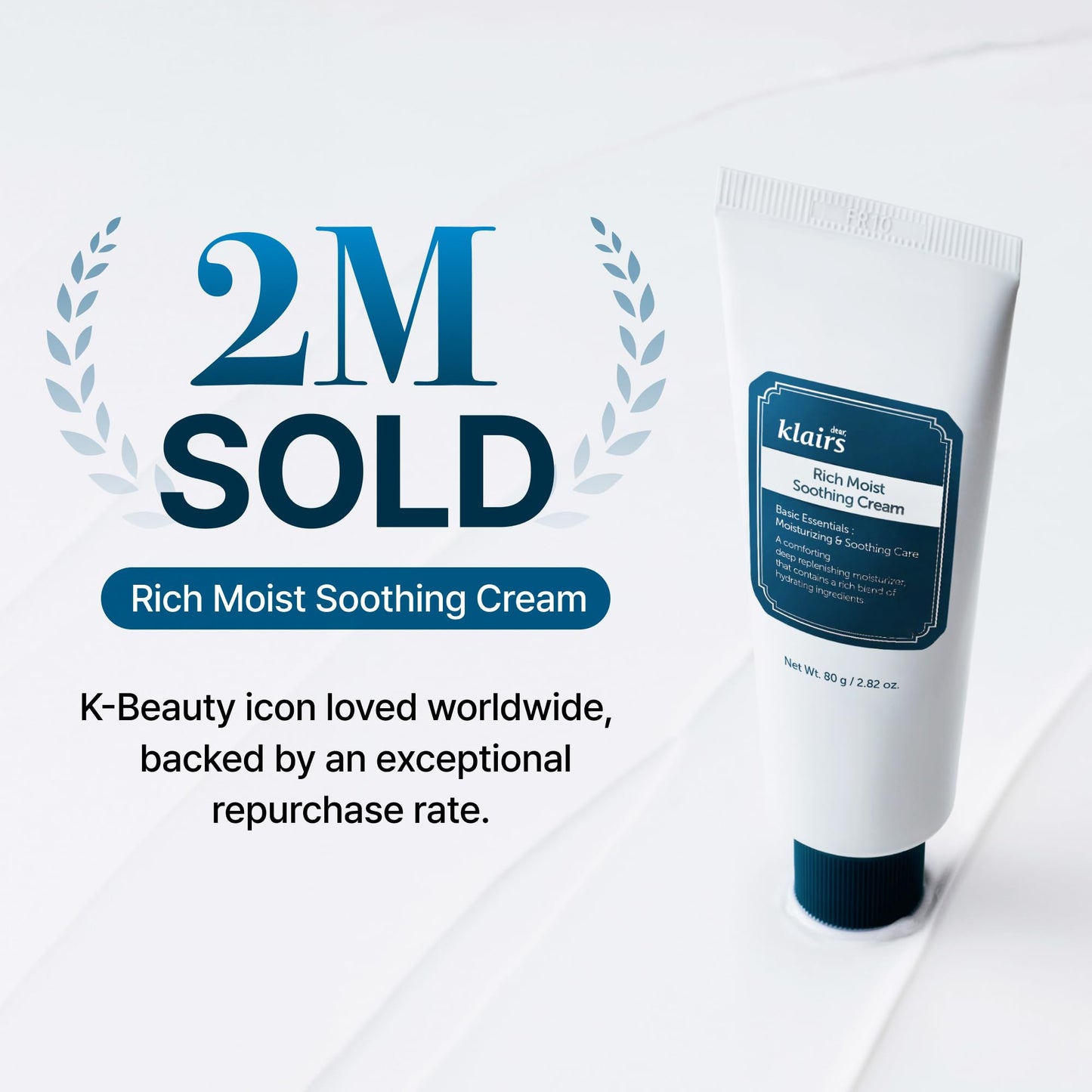 DearKlairs Rich Moist Soothing Cream | Moisturizer for Dry Skin, 2.82oz