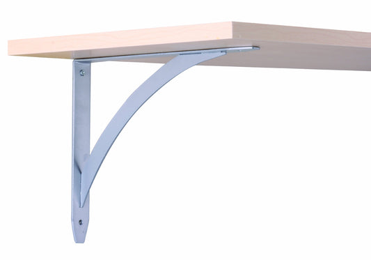 Knape & Vogt John Sterling Elegante Style Decorative Shelf Bracket, 10-inch, Platinum, RP-0053-10PM