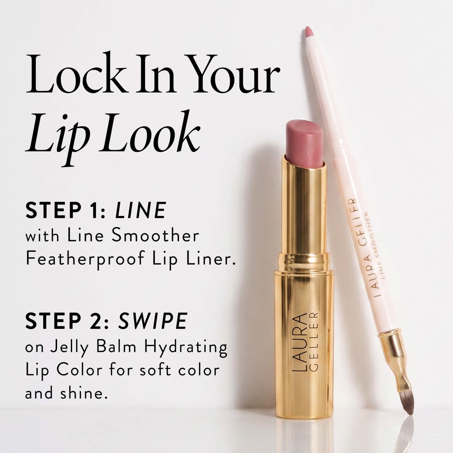 LAURA GELLER NEW YORK Jelly Balm Tinted Lip Balm – In the Buff – Hydrating Lip Color with Shine Finish – Squalane & Vitamin E – Buildable Sheer to Medium Coverage – Vegan & Cruelty-Free