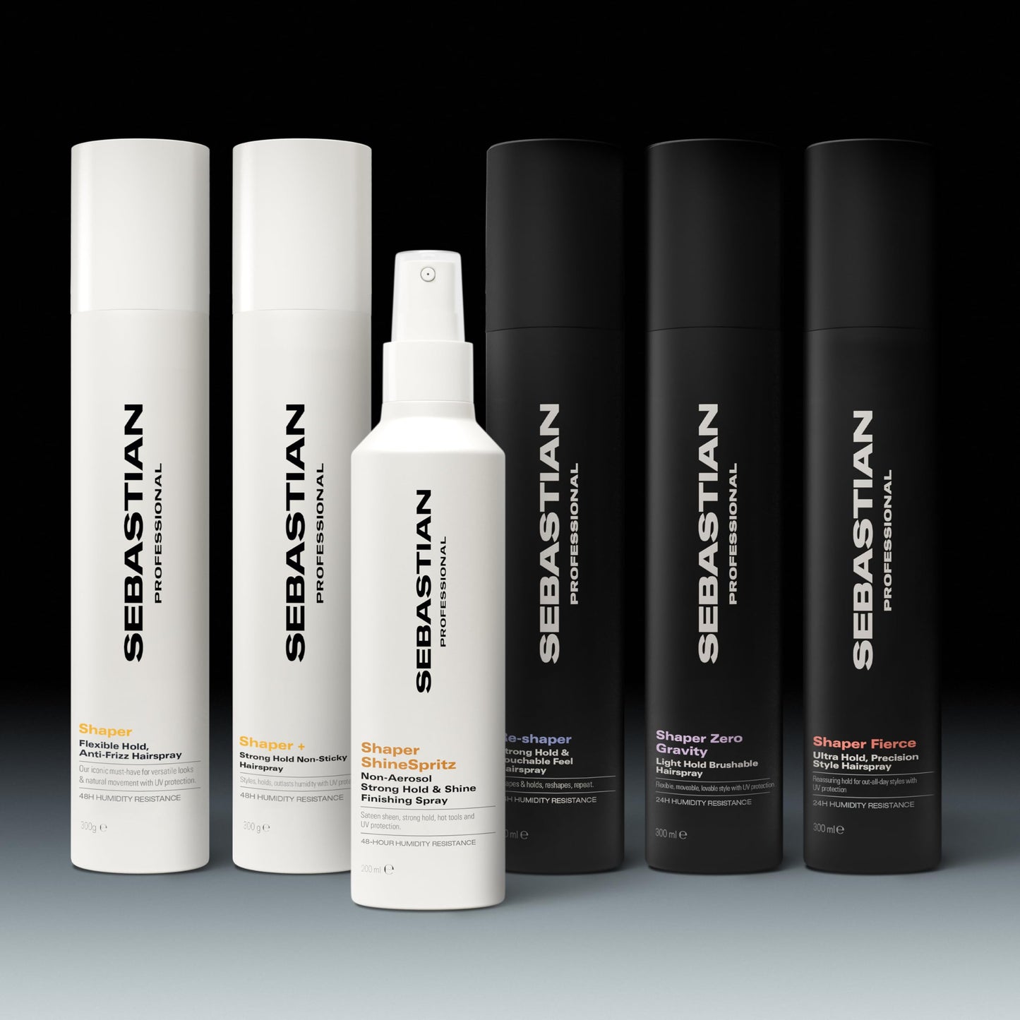 Sebastian Professional Shaper Plus Hairspray, 80% VOC | Humidity Resistant, Original Extra Hold | 10.6 oz
