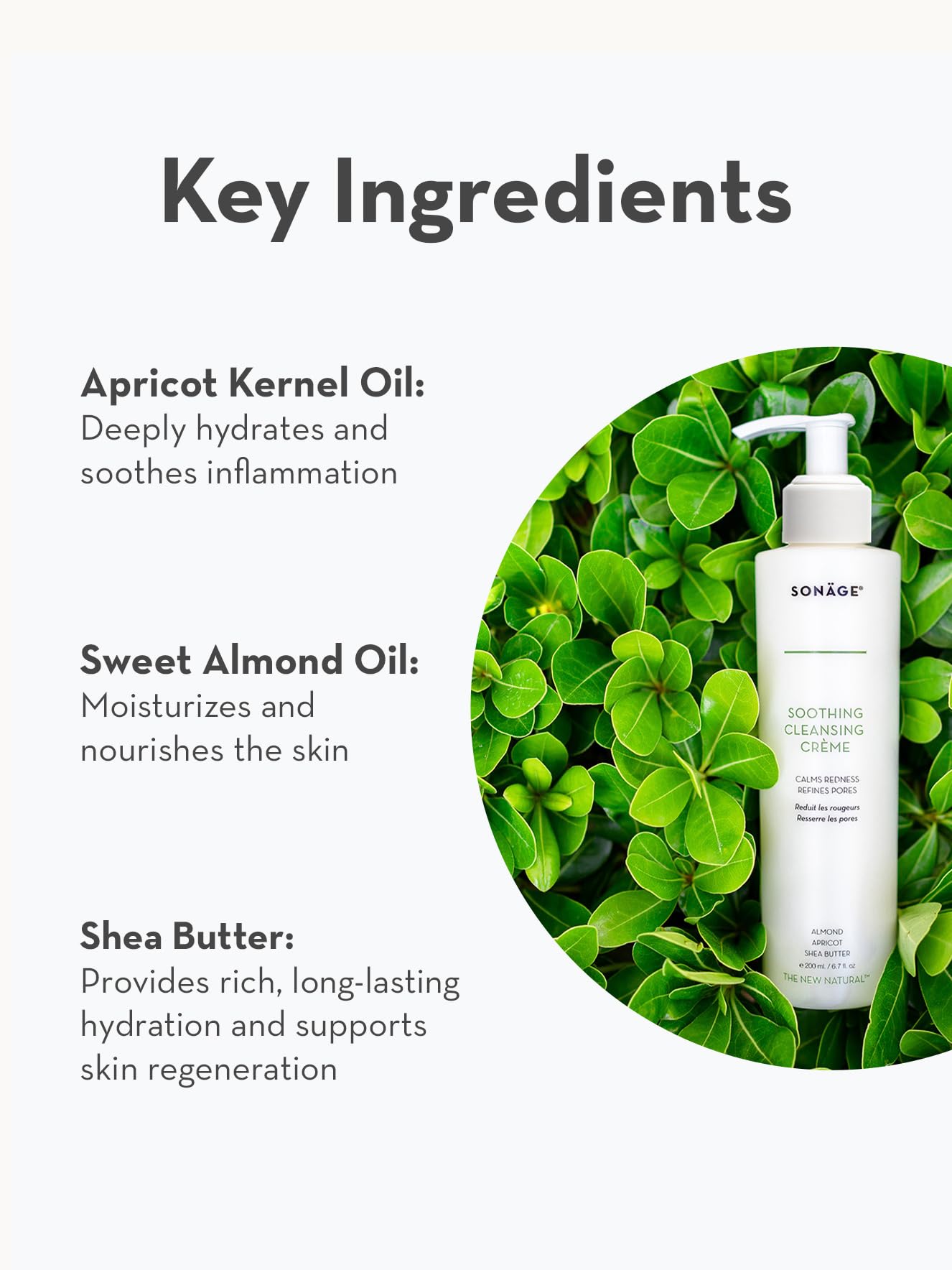 SONAGE Soothing Cleansing Cream | Gentle Daily Face Wash & Makeup Remover For Sensitive Skin | Balances, Soothes & Cleanses