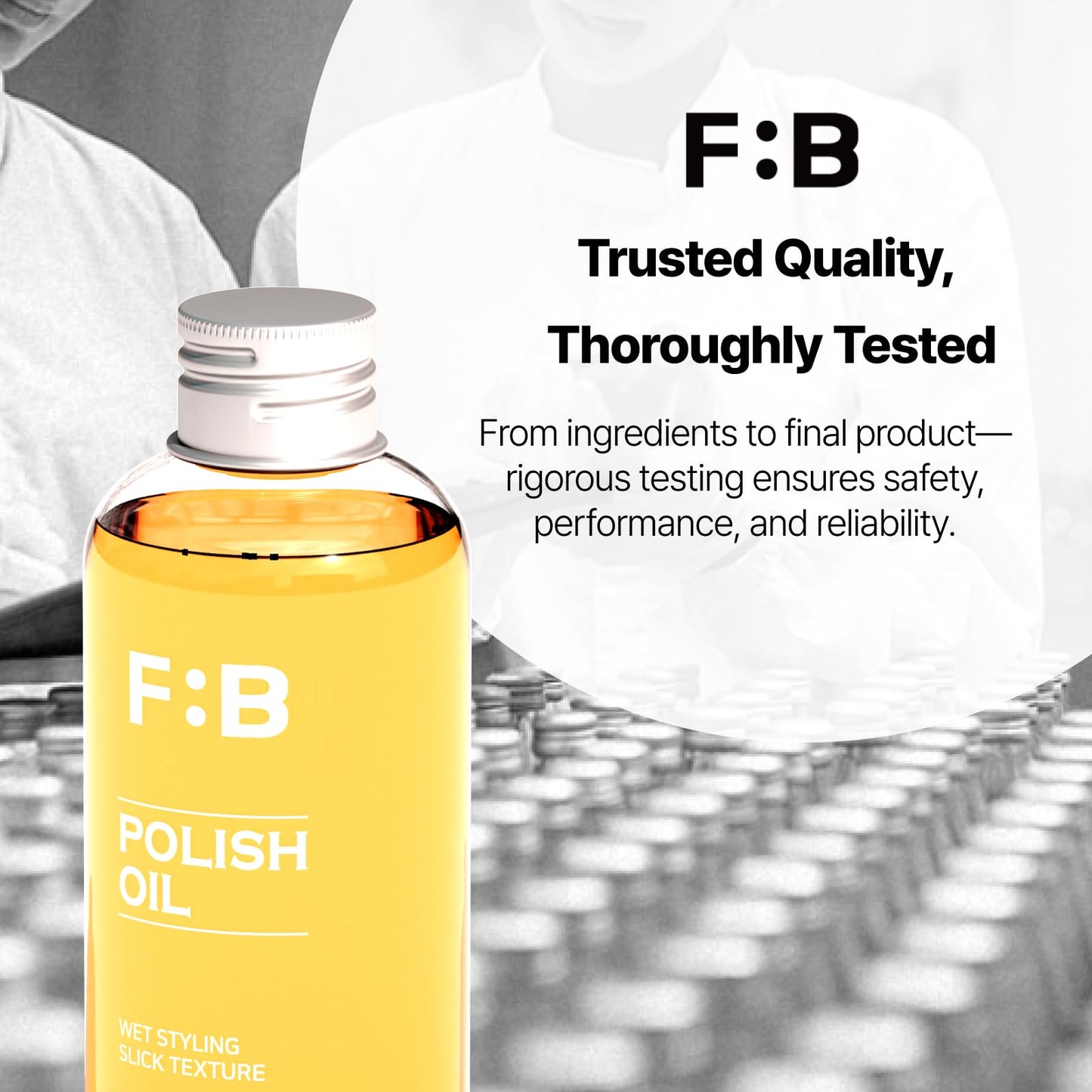 [Forbeaut] Wet Hair Polish Oil - Deep Hydration, Sleek Wet Look & Natural Lift, Lightweight Hold, Long-Lasting Texture, Plant-Based Formula, Damaged Hair Care, Woody Citrus Scent, 160ml / 5.4 fl.oz