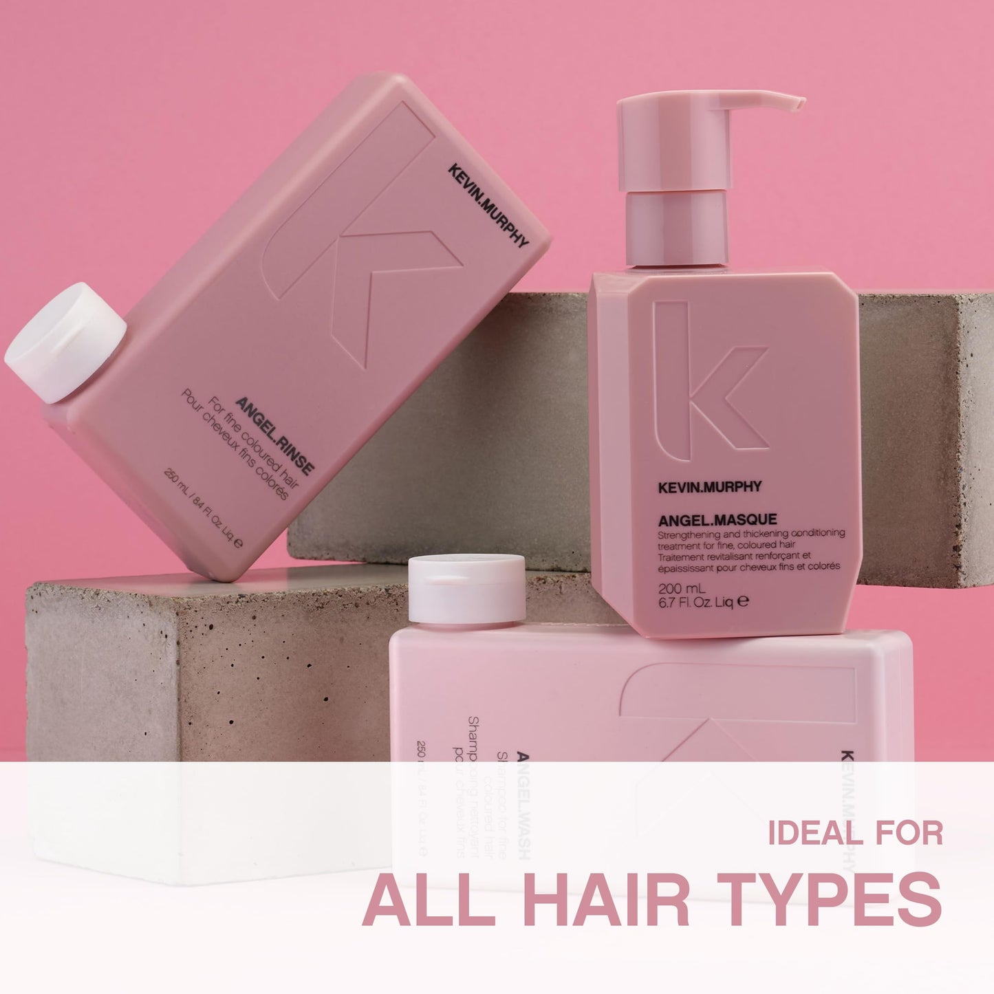 KEVIN.MURPHY ANGEL.MASQUE - Hair Masque for Damaged Hair - For Fine, Dry, Coloured Hair - Deep Conditioning Hair Treatment - With Lotus Flower & Bamboo Extract - Sulphate Free - 200 mL / 6.7 fl oz