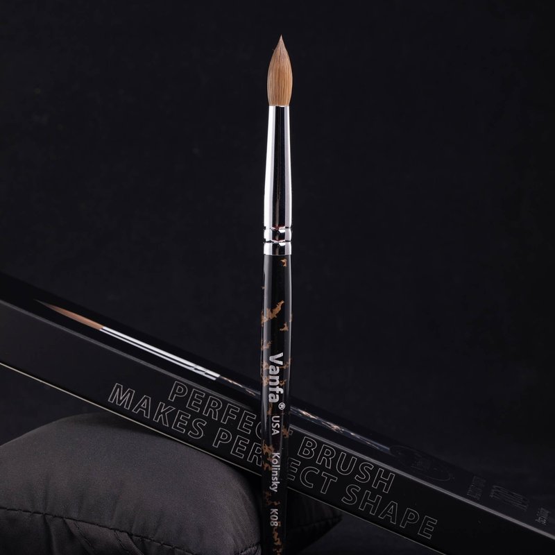 VANFA Acrylic Nail Brush with Pure Kolinsky Hair K08