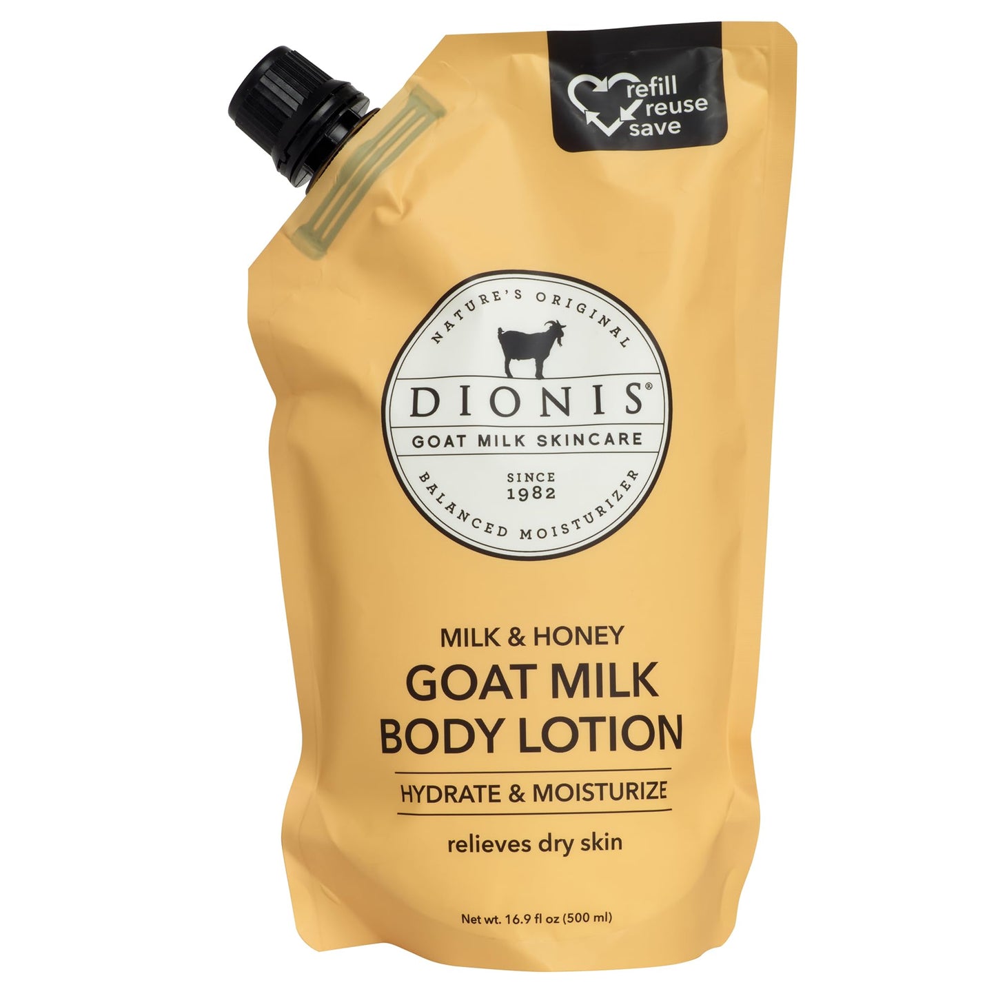 Dionis Milk & Honey Goat Milk Body Lotion Refill Pouch, 20 Fl Oz (Pack of 1)