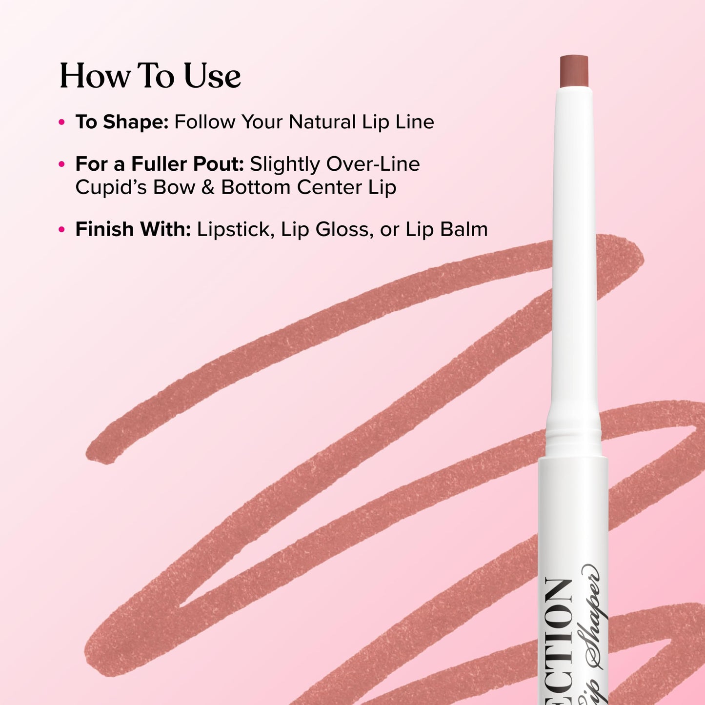 Too Faced Lip Injection Extreme Lip Shaper | Plumping, Waterproof, Liner Pencil, 0.01 Ounce, I Do