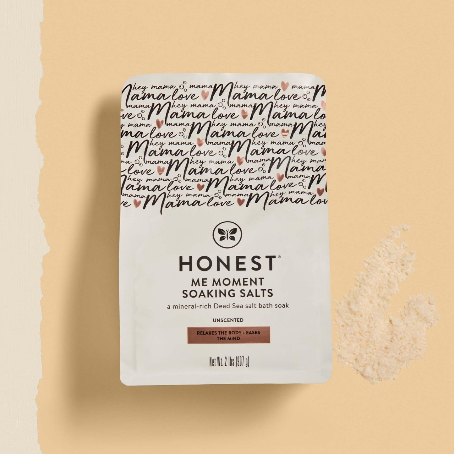 The Honest Company Mama Me Moment Soaking Salts Calming Mineral-rich Dead Sea Salt Soak 2 lbs