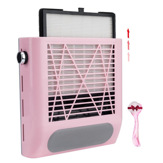 CoFashion Nail Dust Collector for Acrylic Nails Vacuum Machine 4500RPM Adjustable Nail Vacuum Dust Collector Electric Nails Filter for Manicure Nail Fan Dust Collector