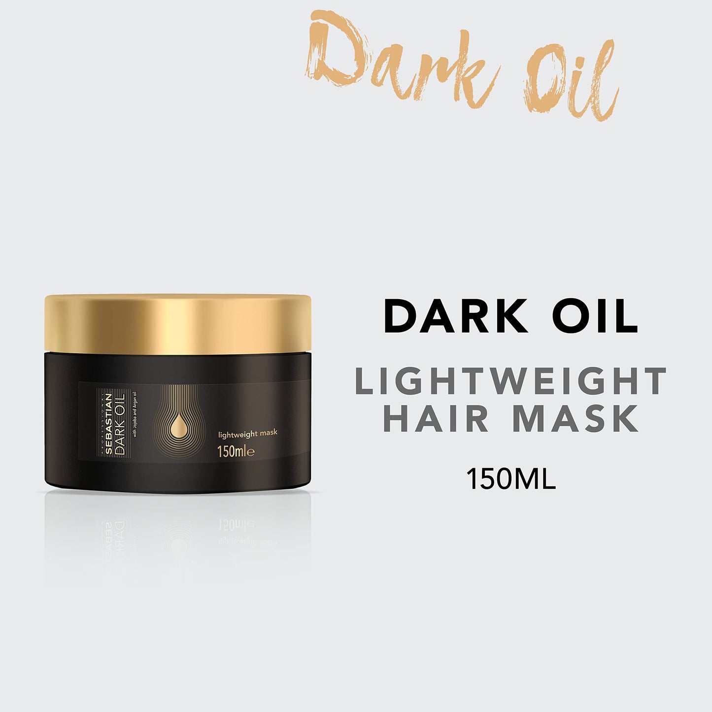 Sebastian Professional Dark Oil Lightweight Mask | Infused with Jojoba and Argan Oils | 5.1 fl oz