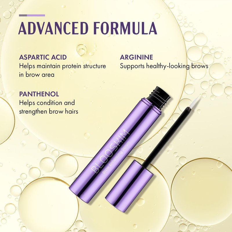Blooskim Eyebrow Growth Serum for Women & Men – Natural Brow Enhancing Serum to Grow Thicker, Fuller Brows Fast – Nourishing Eyebrow Hair Growth
