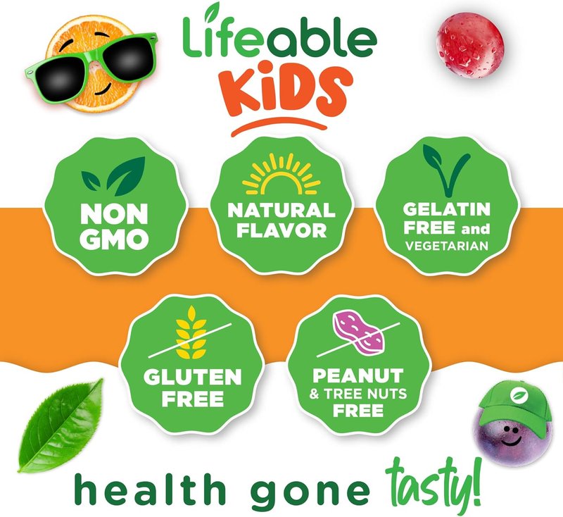 Kids Biotin Gummies - 5,000mcg Vegan Hair Supplement | Great Tasting Natural Flavor | 90 Count