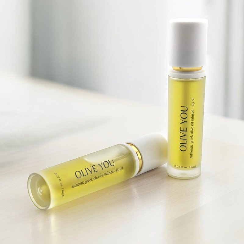 Olive You Lip Oil – Non-Sticky Hydrating Lip Oil with Greek Extra Virgin Olive Oil & Squalane – Vegan, Cruelty-Free, Paraben-Free, Luxury Gift