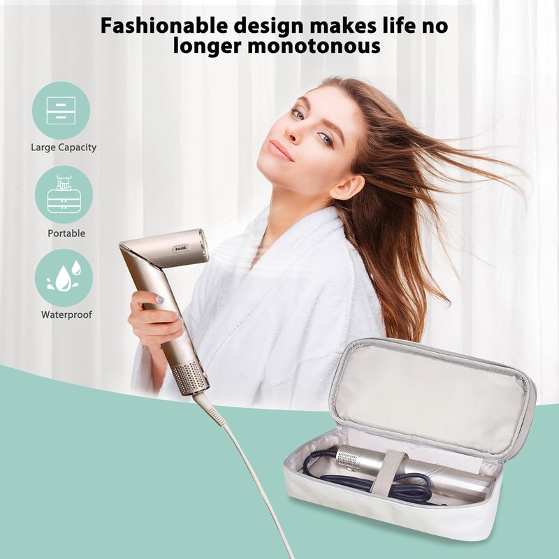 Airwrap Travel Case - Double-Layer Organizer for Shark Flexstyle & Dyson Airwrap Accessories | Ideal Storage Solution