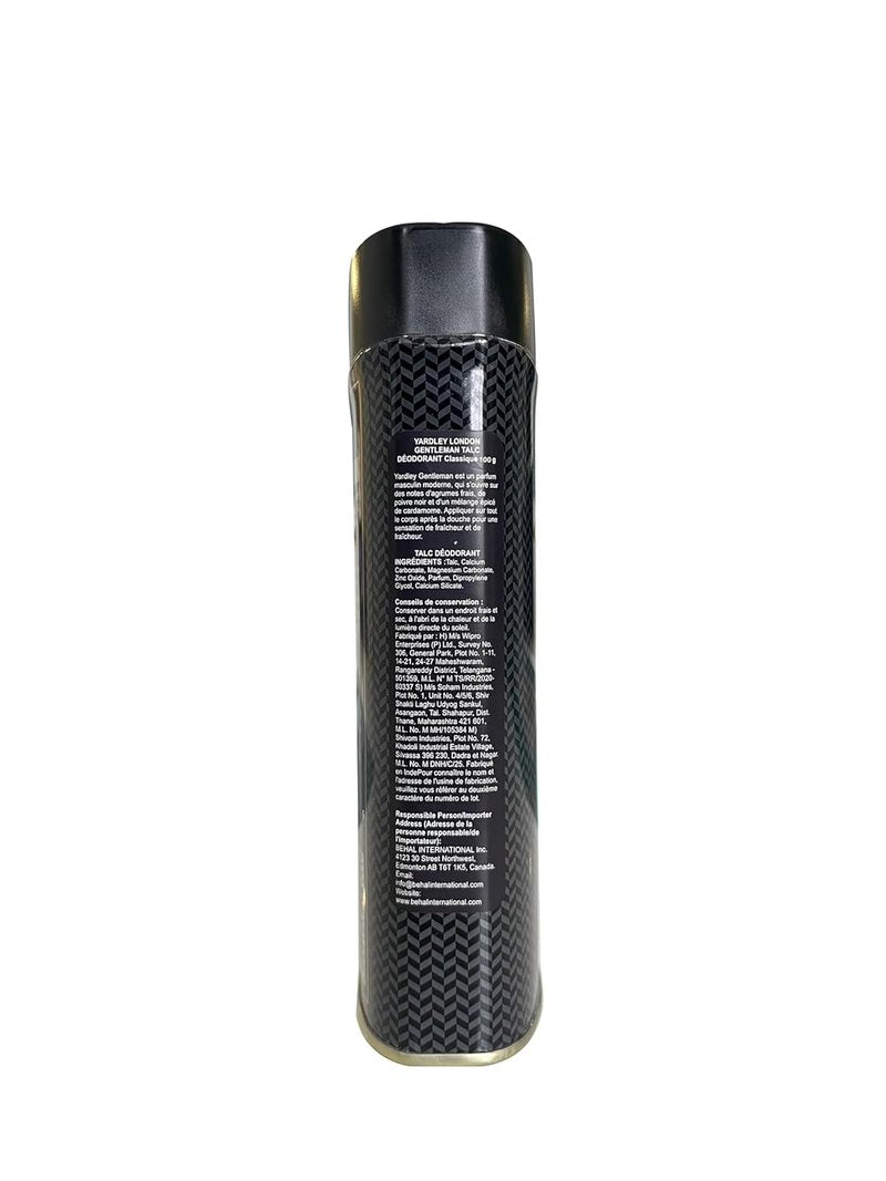 Gentleman Talcum Powder for Men - Yardley London Deodorising Talc 100g