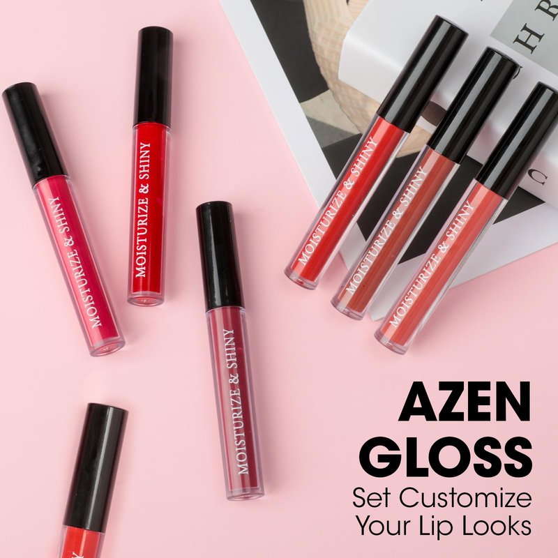 AZEN 100 Pack Lip Gloss Bulk Set, Shimmery Lip Gloss for Women and Girls With Rich Varied Colors, Mothers Day Gifts for Women