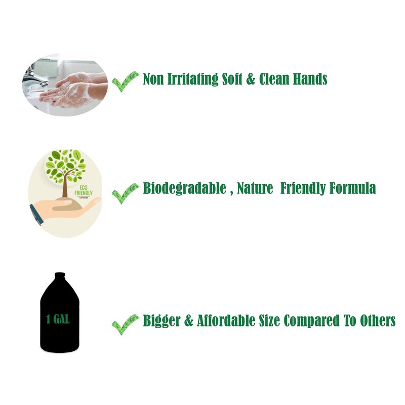 GreenFist Lotionized Hand Soap [ Liquid Gel Refill ] Made in USA, 128 Ounce (1 Gallon) (Ocean Breeze)