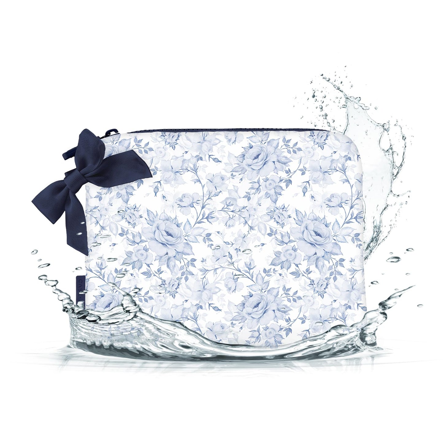 Case-Mate Essential Crinkle Bow Makeup Bag - Something Navy