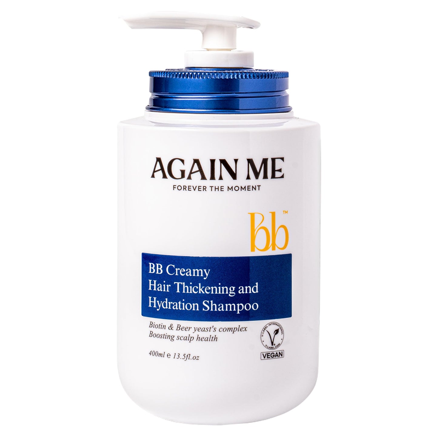 Again me Hair Thickening, Korean Hair Growth Shampoo with Biotin, Hyaluronic Acid to Help Volumize Thinning, Hydrate Hair and Scalp, Biotin, Scalp Strengthening Solution 13.5 Fl oz