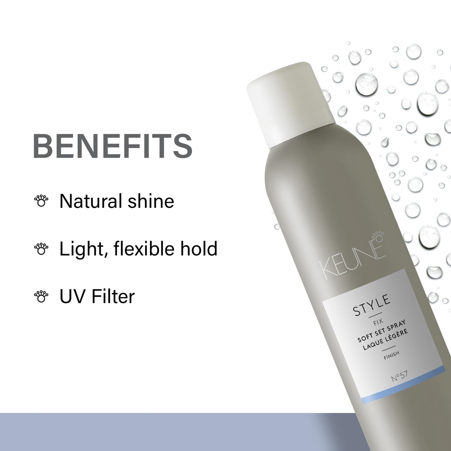 KEUNE Style Soft Set Spray, Lightweight Flexible Hold Hairspray, 9.2 Fl Oz