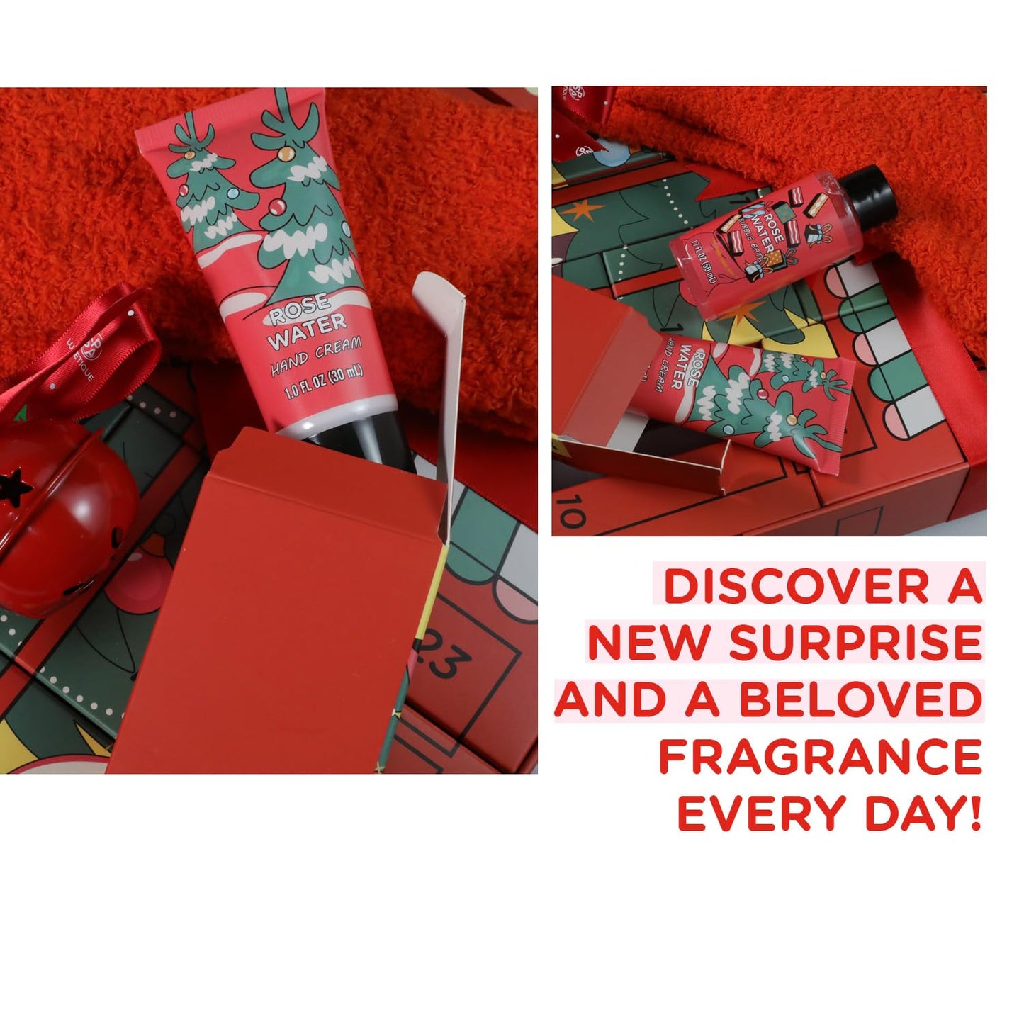 Advent Calendar 2025-24 Days of Skincare Beauty Advent Calendar for Adults, Christmas Gifts for Women, Bath and Body Gift Set for Teen Girls, Girlfriend, Wife