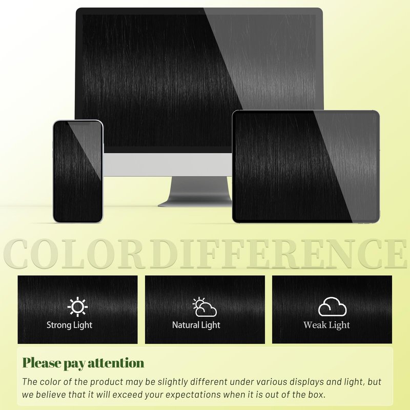 DNE Tape in Hair Extensions Real Human Hair, 14 Inches 20Pcs/50g per Pack Seamless Invisible Double Sided Tape, #1 Jet Black Straight Extensions for Women/Girls