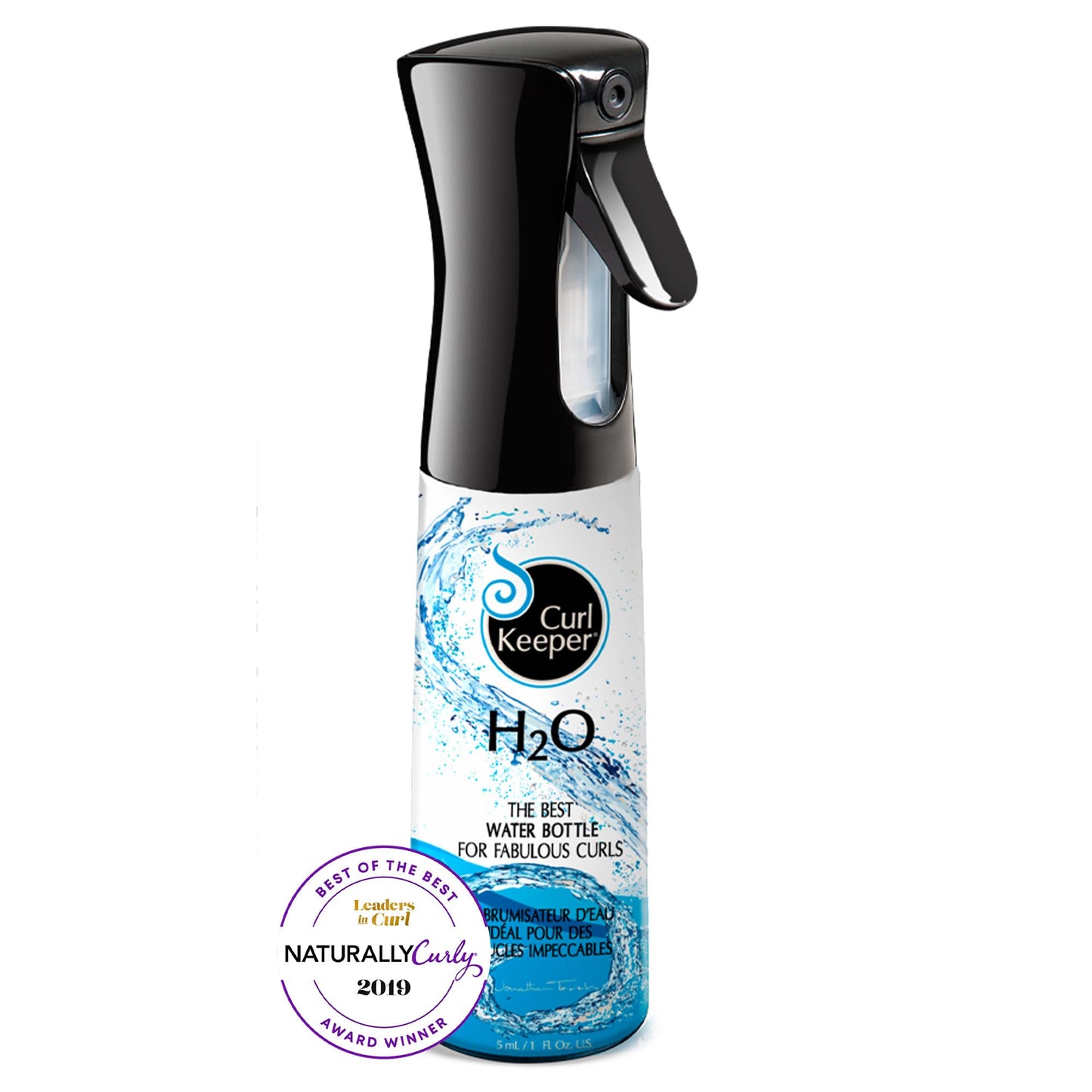 CURLY HAIR SOLUTIONS Curl Keeper H2O Water Bottle,12oz