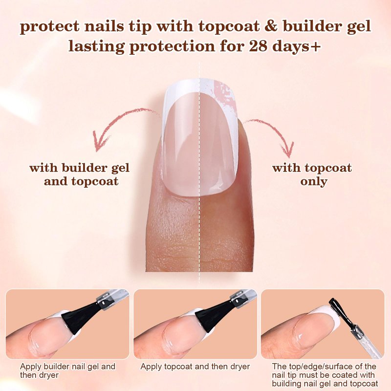 Dsixnails Pink Glitter Base Soft Gel Nail Tips, 160Pcs Short Oval French Tip Press On Nails, Pre-Lasting Acrylic Fake Nails, Soak Off Full Cover Nails Extension for Women Girl 16Sizes