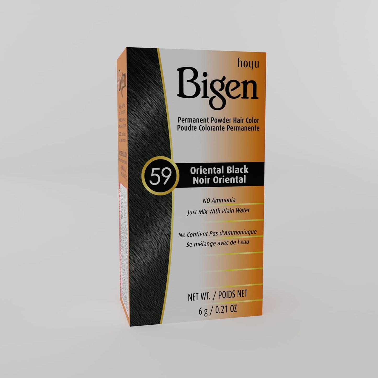 Bigen Oriental Black Permanent Hair Color Powder | 6 Pack for Long-Lasting Color