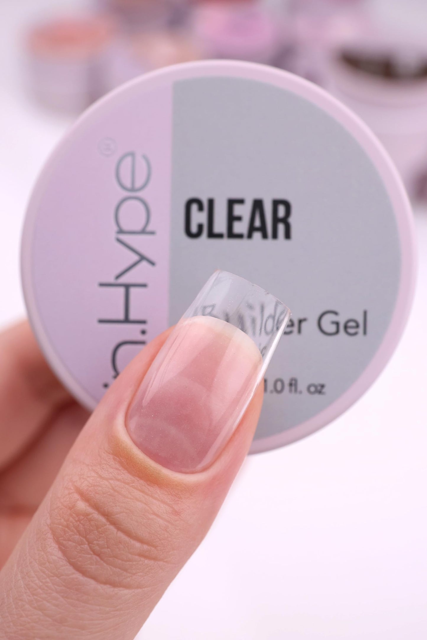 IN.HYPE UV/LED Professional Hard/Builder Gel for Nail Extension/Strengthening/Overlays File Off (Clear)