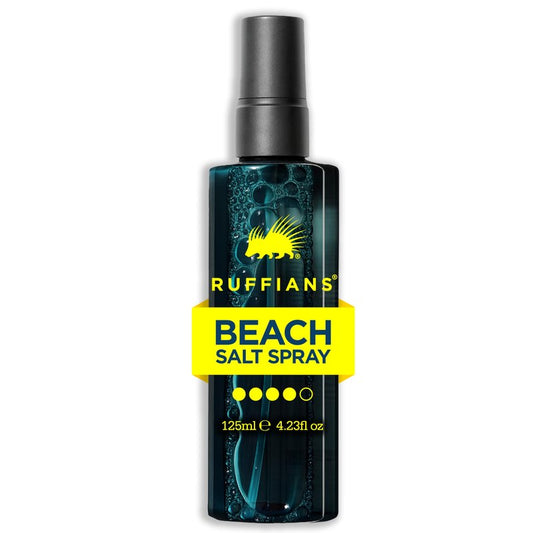 Ruffians Beach Salt Spray (4.23 Fl Oz / 125 ML) Sea Salt Spray for Men, Texturizing and Volumizing Mist for Hydrated, Shiny Hair, Texture Spray for Fine Hair, Natural Finish